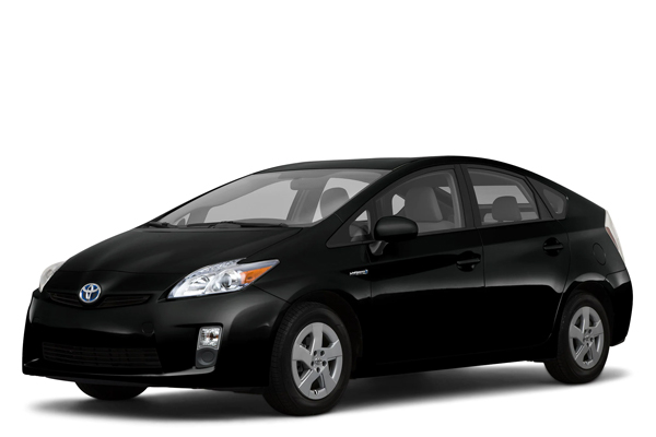 budget car rental Toyota Prius black 2013
