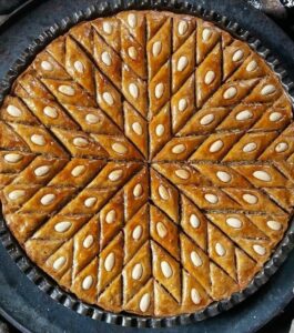 Baklava - Layered pastry with nuts and syrup - Azerbaijan dessert