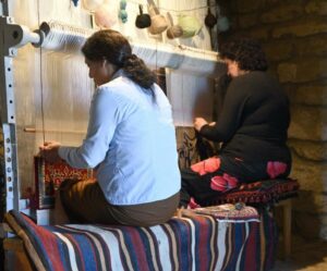 carpet weaving in Quba, Azerbaijan