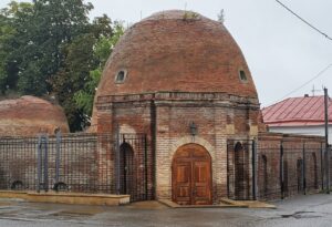 Historic brick bathhouse of Chuhur Hamam in Quba, Azerbaijan